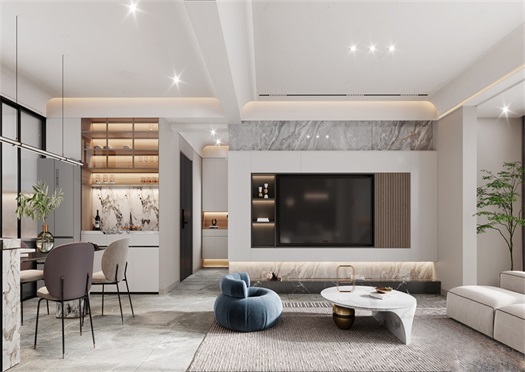 海珀蘭軒143平米現代輕奢風效果圖 海珀蘭軒143平米現代輕奢風效果圖