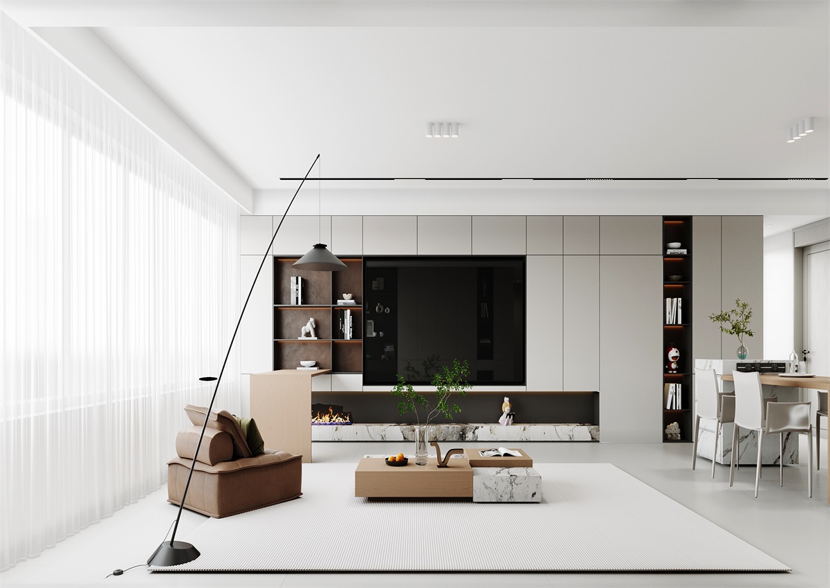 中海華樾143㎡ | 三口之家的極簡主義，審美+功能雙雙在線！