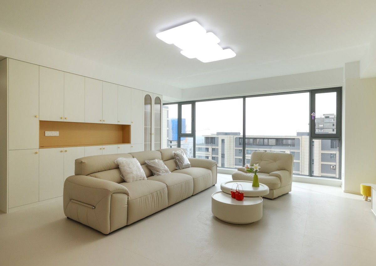 實景 | 萬錦公館143㎡奶油風(fēng)，藏進角落里的寫意自然，讓焦慮瞬間清零！