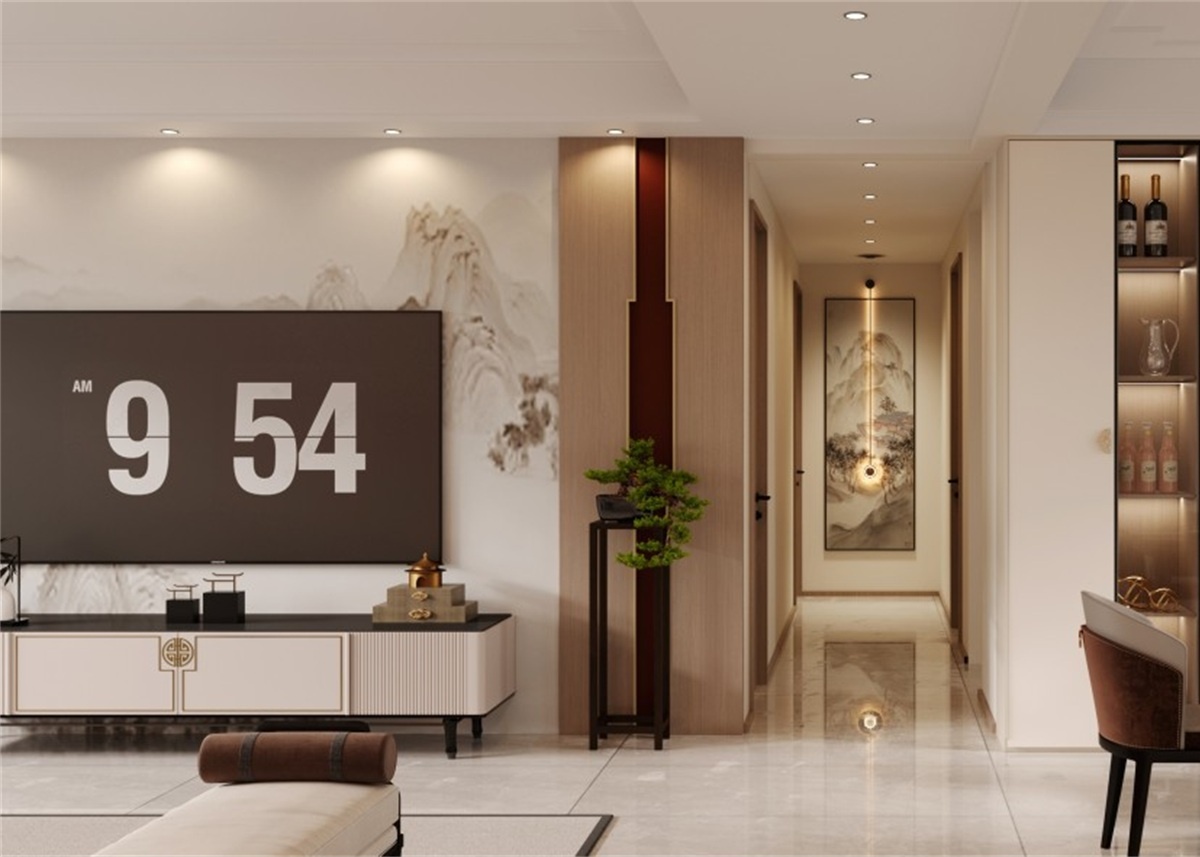 中海華樾185㎡ | 新中式到底有多絕？東方美學(xué)直接拿下一家老小！