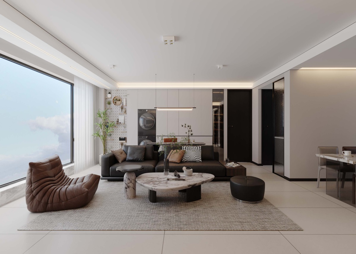 光耀上院128㎡ | 高效“去班味”的舒適現(xiàn)代風(fēng)！開啟治愈系慢生活~