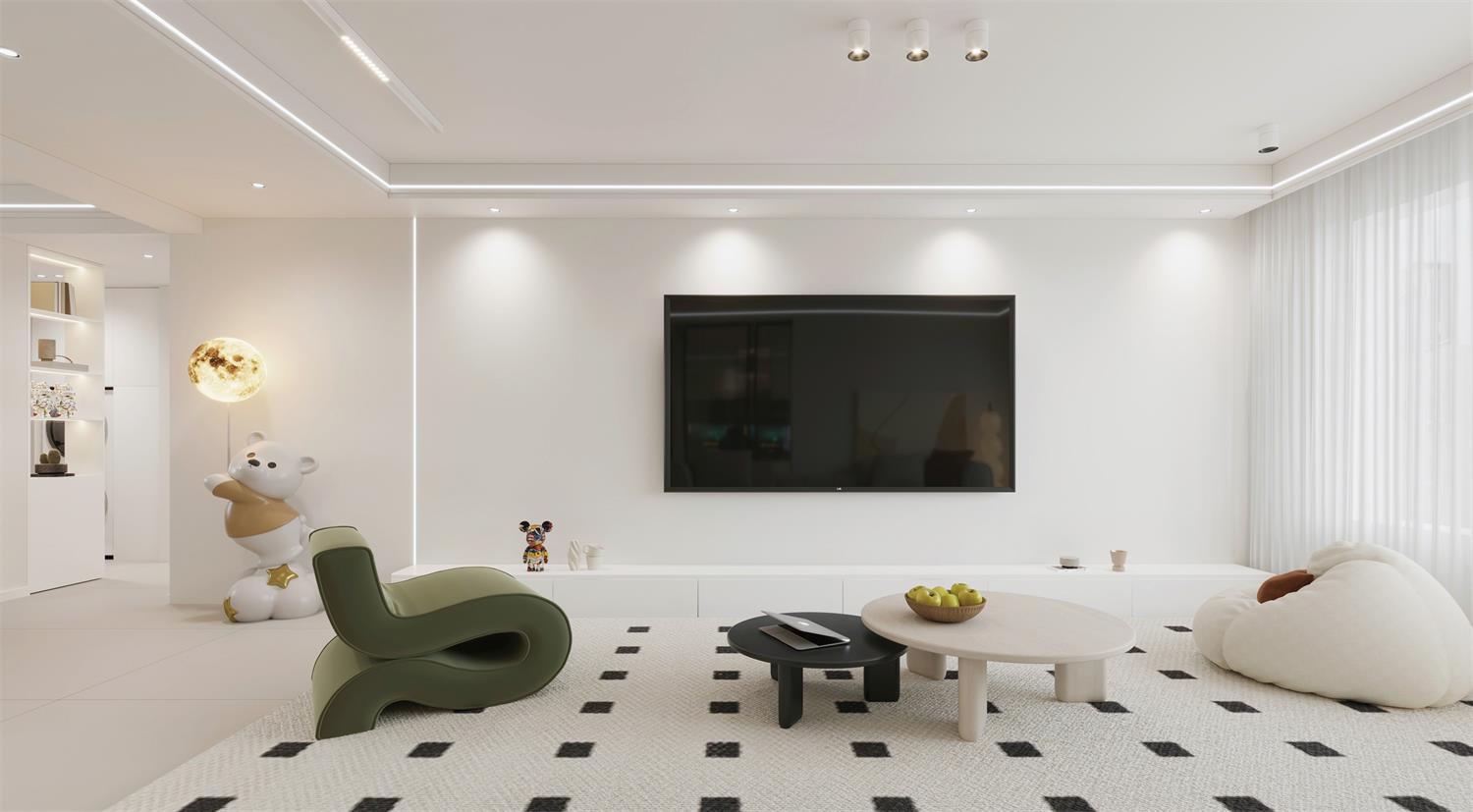 閱海萬(wàn)家G2區(qū) | 144m2軟軟糯糯奶油風(fēng)，一眼就淪陷的治愈感！