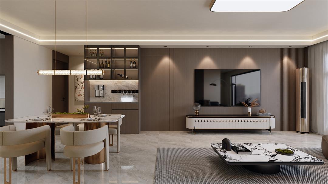 中海觀園132㎡ | 拯救審美疲勞！暖棕意式風(fēng)的家，溫暖又松弛